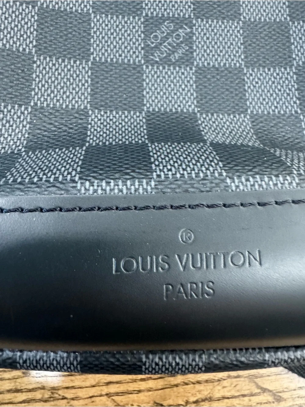 FULL SET Louis Vuitton Avenue Sling Bag Damier Graphite N41719